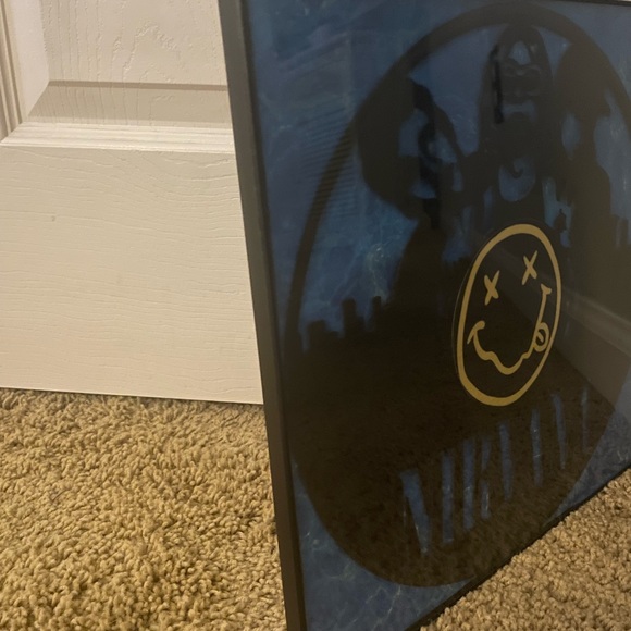 Nirvana wall art with repurposed vinyl record - Picture 4 of 8